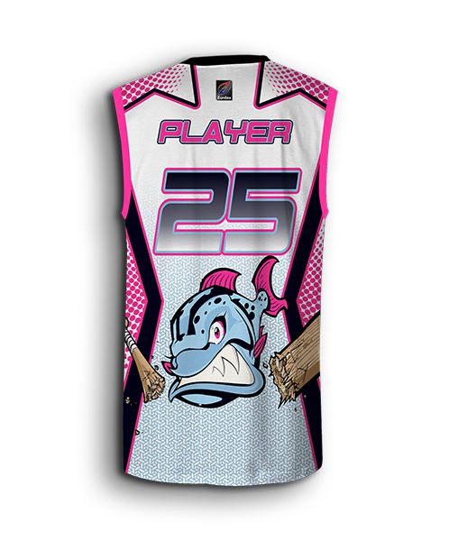 Control Series Premium - Womens/Girls Side Flames Custom Sublimated  Sleeveless Button Front Softball Jersey - All Sports Uniforms