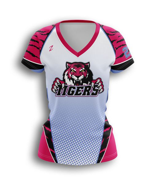 pink custom softball jerseys - full-dye custom softball uniform