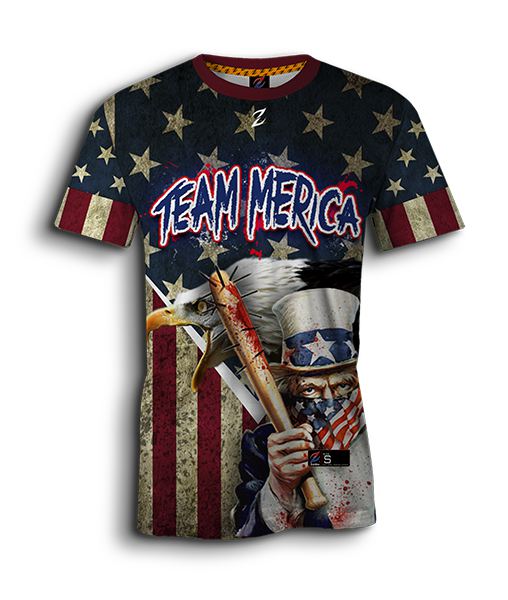 patriotic sublimated softball jerseys - full-dye custom softball uniform