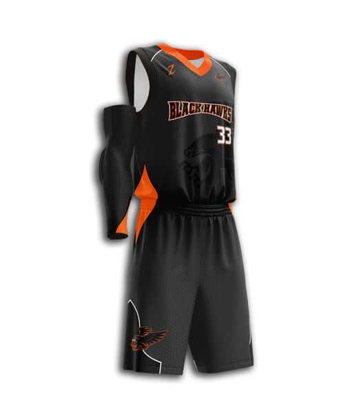 Sublimated V-neck Basketball Uniform Set (SB008) - LJ Sports