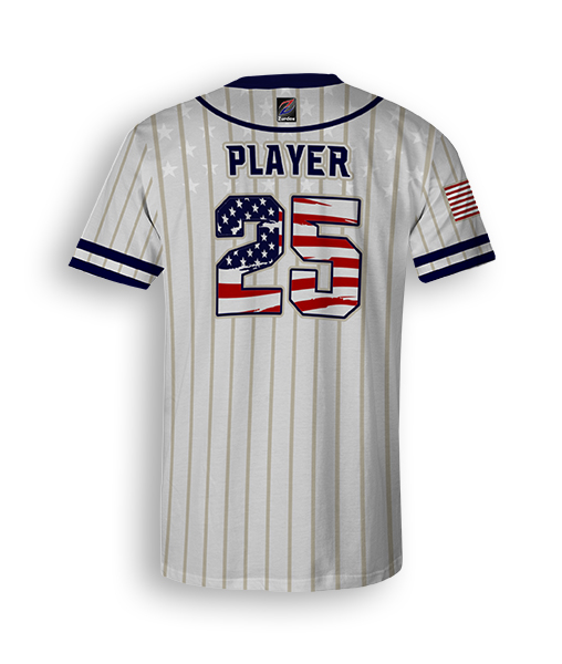 Pin on Custom American Flag Baseball Jersey